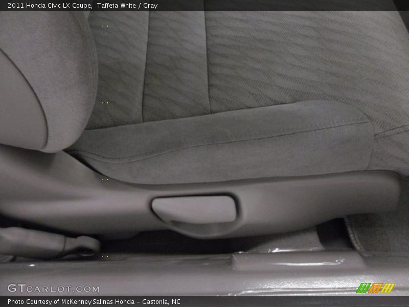 Taffeta White / Gray 2011 Honda Civic LX Coupe