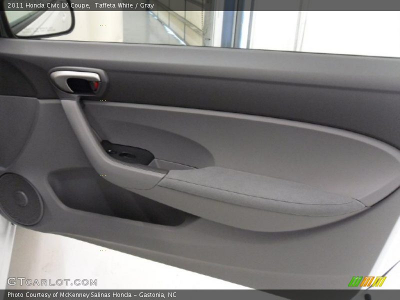 Taffeta White / Gray 2011 Honda Civic LX Coupe