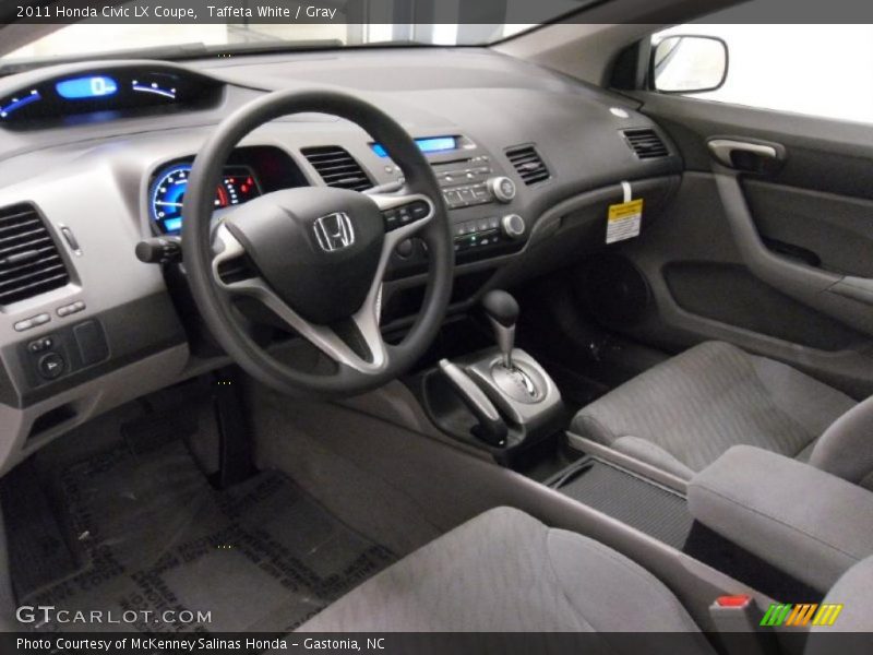  2011 Civic LX Coupe Gray Interior