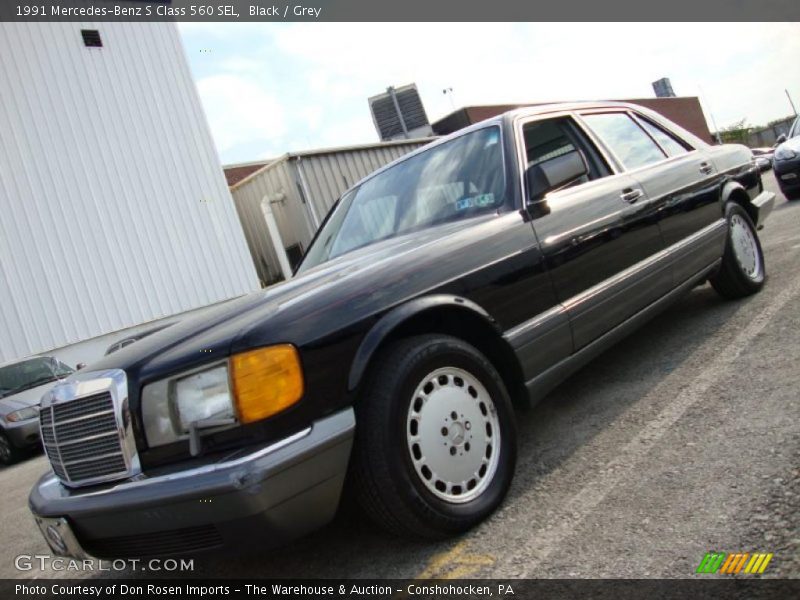 Black / Grey 1991 Mercedes-Benz S Class 560 SEL