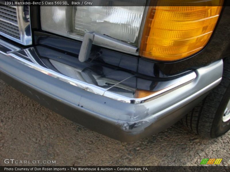 Black / Grey 1991 Mercedes-Benz S Class 560 SEL