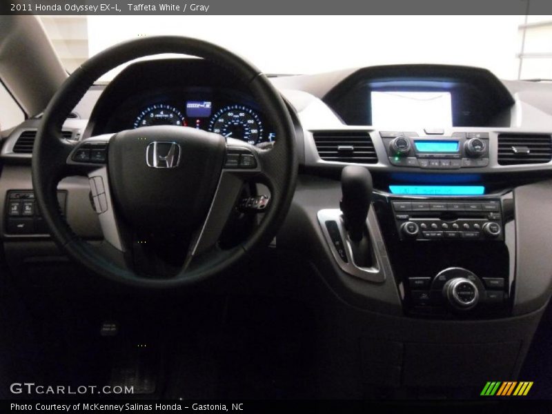  2011 Odyssey EX-L Gray Interior