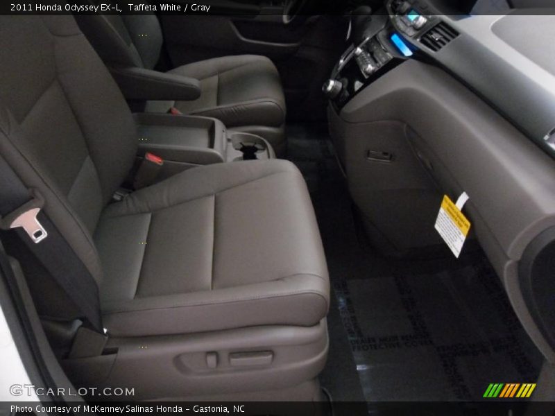  2011 Odyssey EX-L Gray Interior