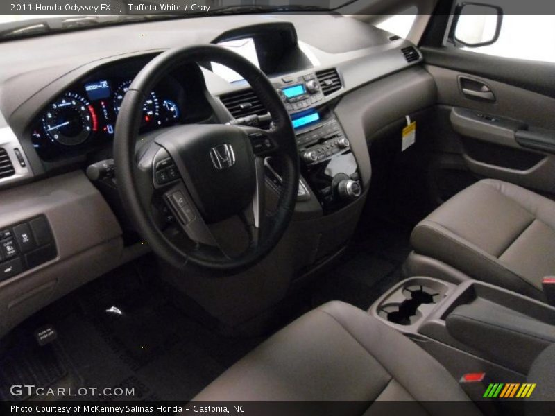  2011 Odyssey EX-L Gray Interior