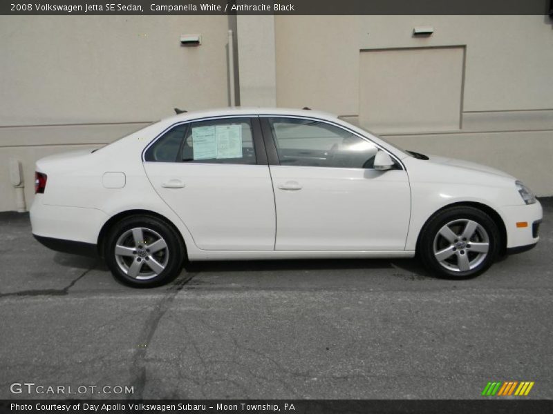 Campanella White / Anthracite Black 2008 Volkswagen Jetta SE Sedan