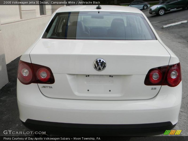 Campanella White / Anthracite Black 2008 Volkswagen Jetta SE Sedan