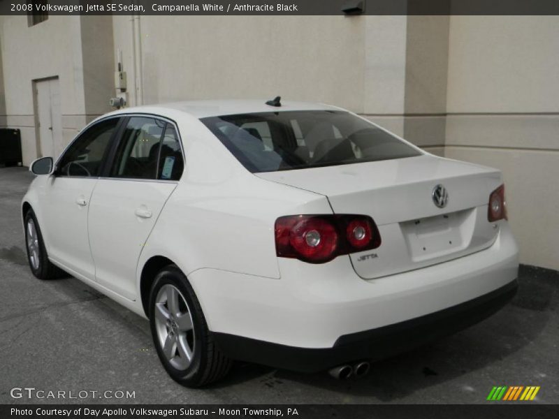 Campanella White / Anthracite Black 2008 Volkswagen Jetta SE Sedan