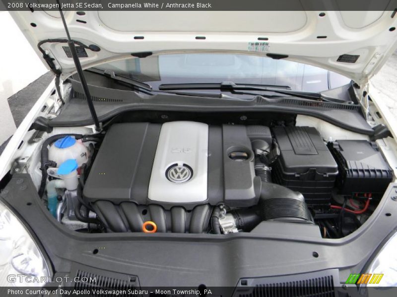 Campanella White / Anthracite Black 2008 Volkswagen Jetta SE Sedan