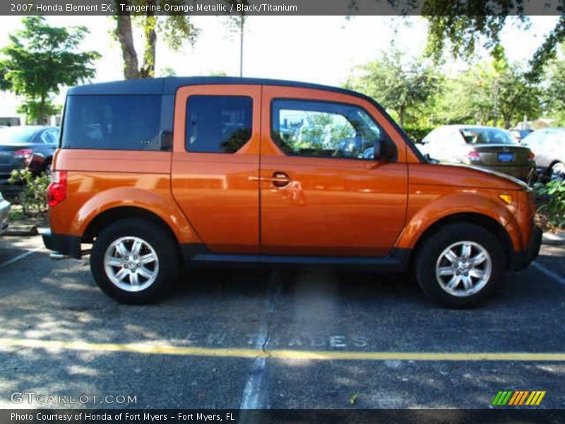 Tangerine Orange Metallic / Black/Titanium 2007 Honda Element EX
