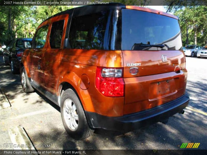 Tangerine Orange Metallic / Black/Titanium 2007 Honda Element EX