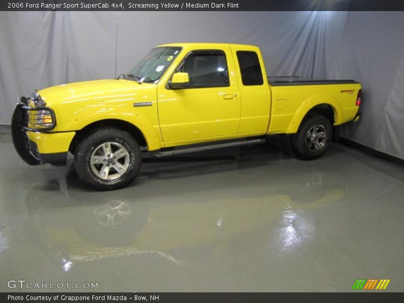 Screaming Yellow / Medium Dark Flint 2006 Ford Ranger Sport SuperCab 4x4