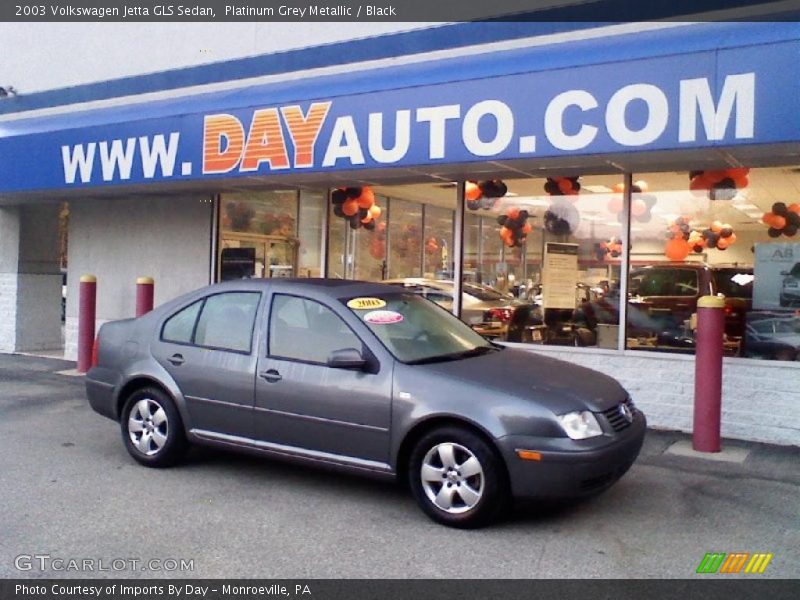 Platinum Grey Metallic / Black 2003 Volkswagen Jetta GLS Sedan