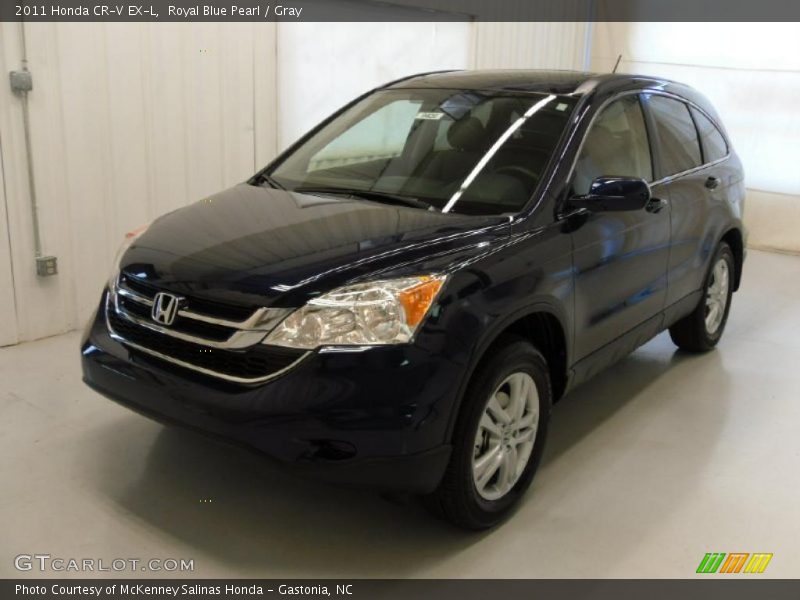 Royal Blue Pearl / Gray 2011 Honda CR-V EX-L