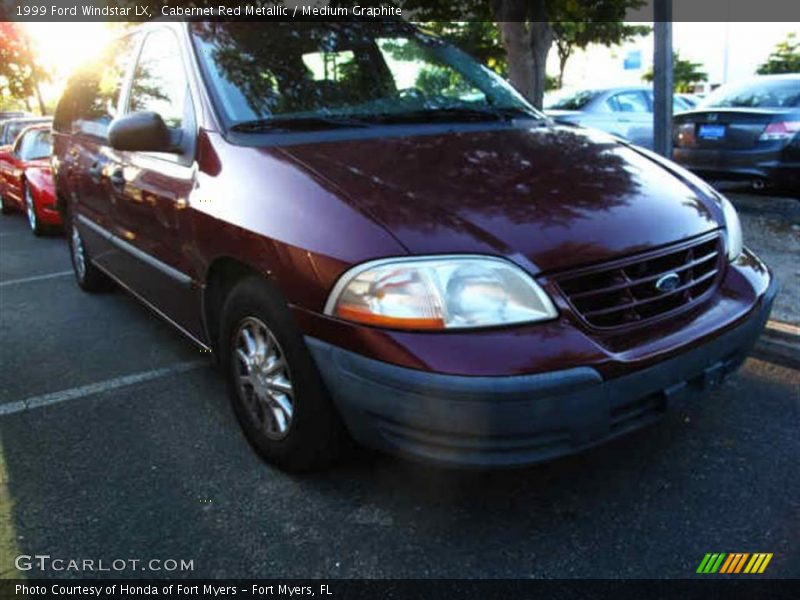 Cabernet Red Metallic / Medium Graphite 1999 Ford Windstar LX