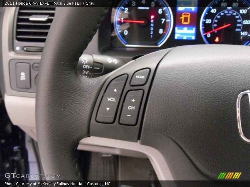 Royal Blue Pearl / Gray 2011 Honda CR-V EX-L