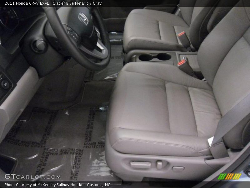 Glacier Blue Metallic / Gray 2011 Honda CR-V EX-L