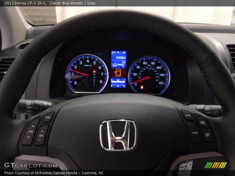 Glacier Blue Metallic / Gray 2011 Honda CR-V EX-L