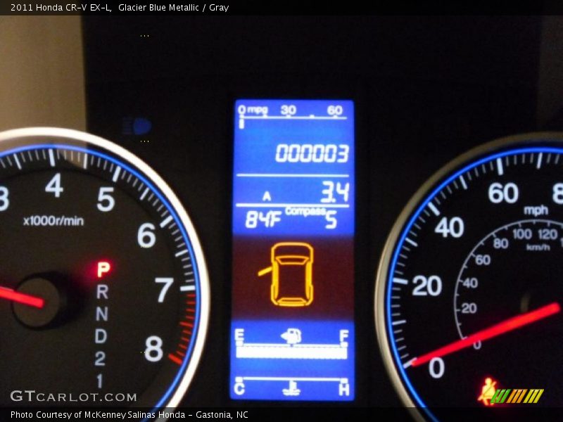 Glacier Blue Metallic / Gray 2011 Honda CR-V EX-L
