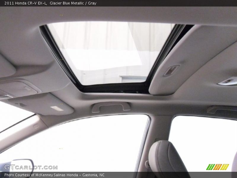 Glacier Blue Metallic / Gray 2011 Honda CR-V EX-L
