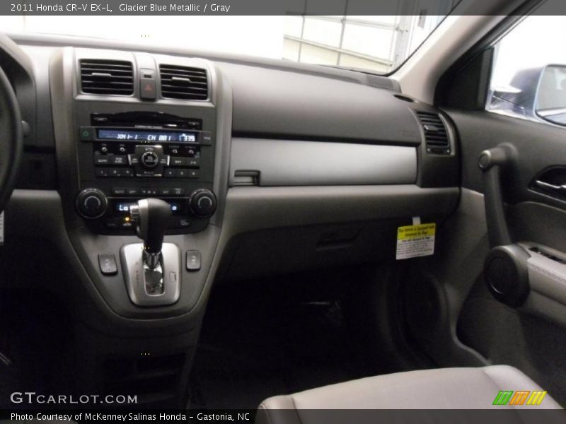 Glacier Blue Metallic / Gray 2011 Honda CR-V EX-L
