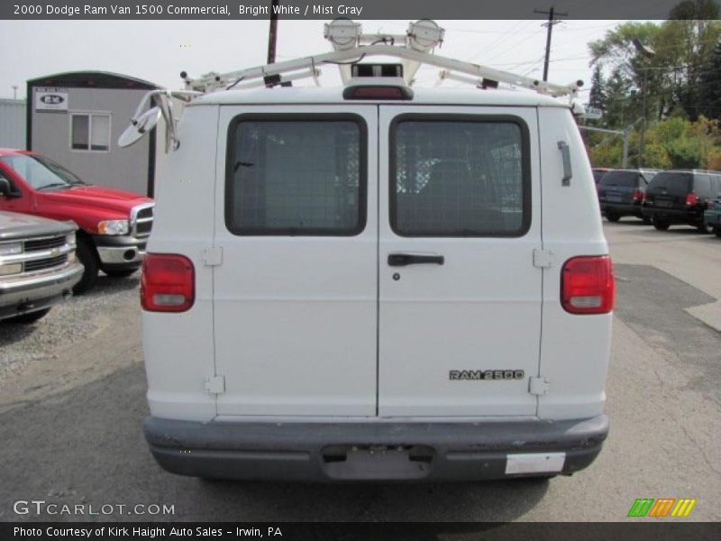 Bright White / Mist Gray 2000 Dodge Ram Van 1500 Commercial