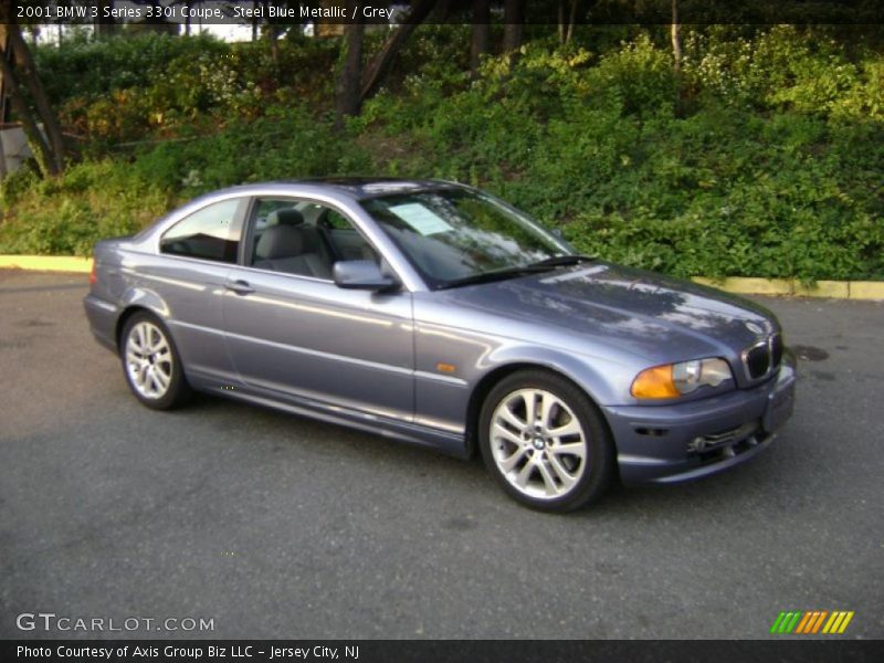 Steel Blue Metallic / Grey 2001 BMW 3 Series 330i Coupe