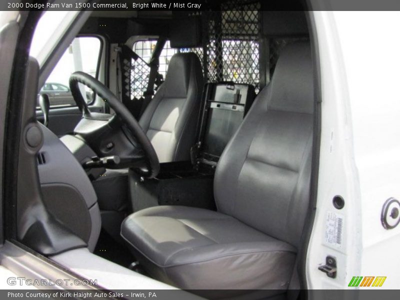 Bright White / Mist Gray 2000 Dodge Ram Van 1500 Commercial