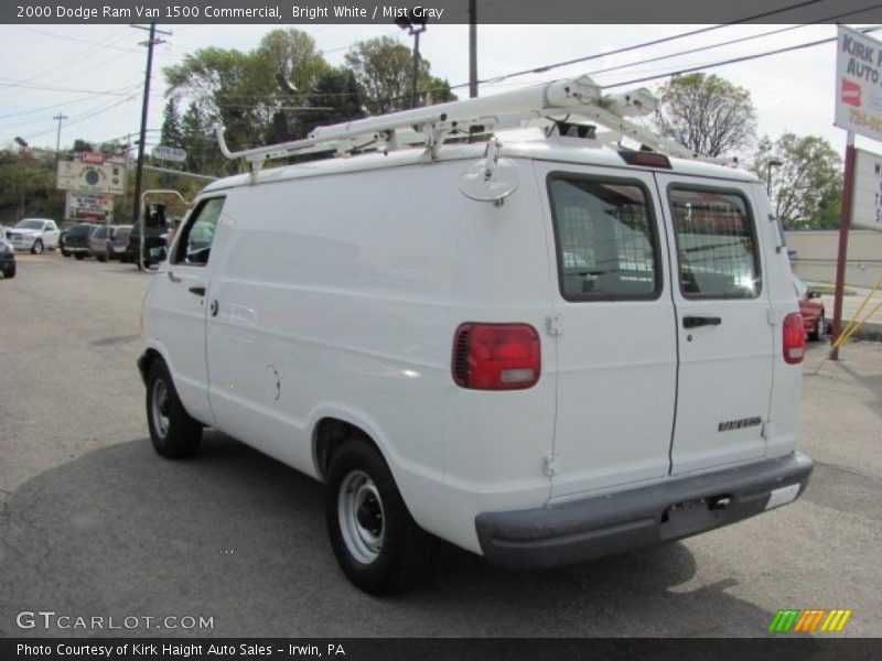 Bright White / Mist Gray 2000 Dodge Ram Van 1500 Commercial
