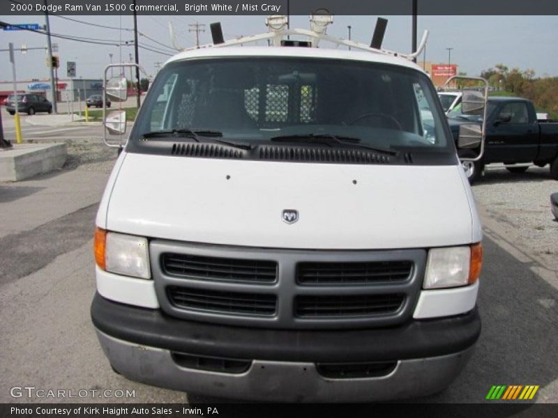 Bright White / Mist Gray 2000 Dodge Ram Van 1500 Commercial