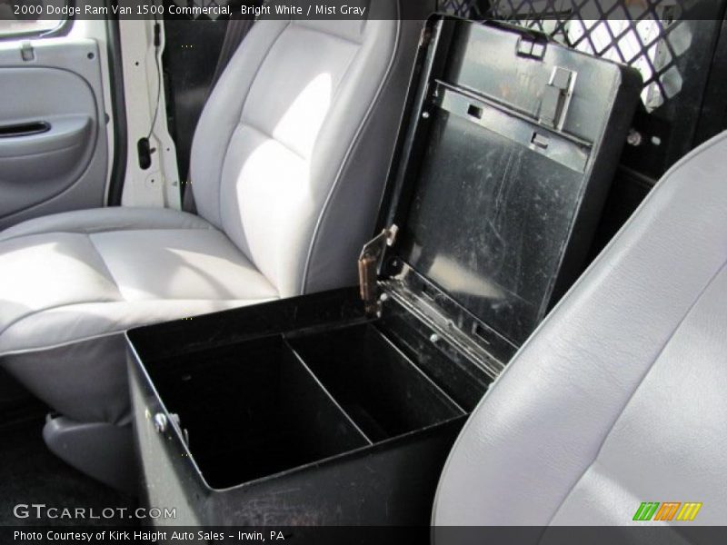 Bright White / Mist Gray 2000 Dodge Ram Van 1500 Commercial
