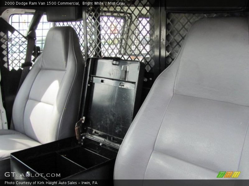 Bright White / Mist Gray 2000 Dodge Ram Van 1500 Commercial