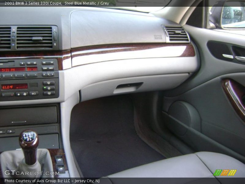 Steel Blue Metallic / Grey 2001 BMW 3 Series 330i Coupe