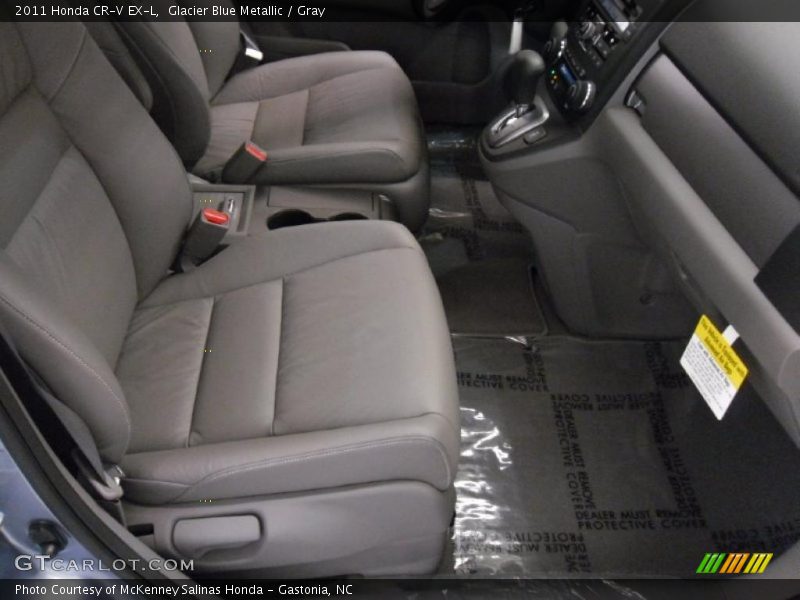 Glacier Blue Metallic / Gray 2011 Honda CR-V EX-L