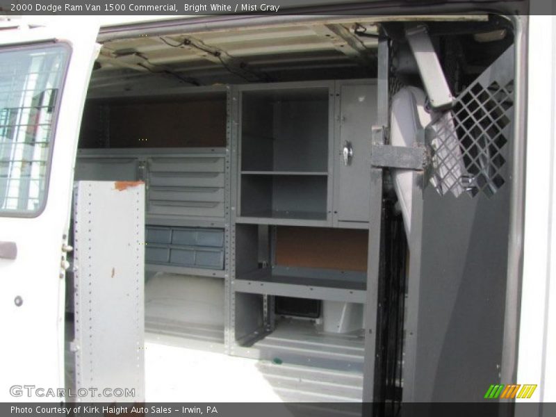 Bright White / Mist Gray 2000 Dodge Ram Van 1500 Commercial