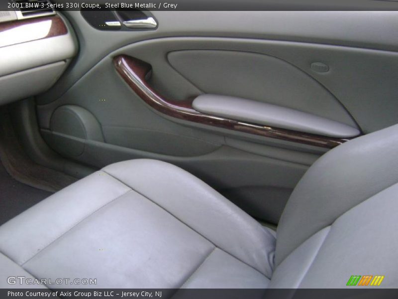 Steel Blue Metallic / Grey 2001 BMW 3 Series 330i Coupe