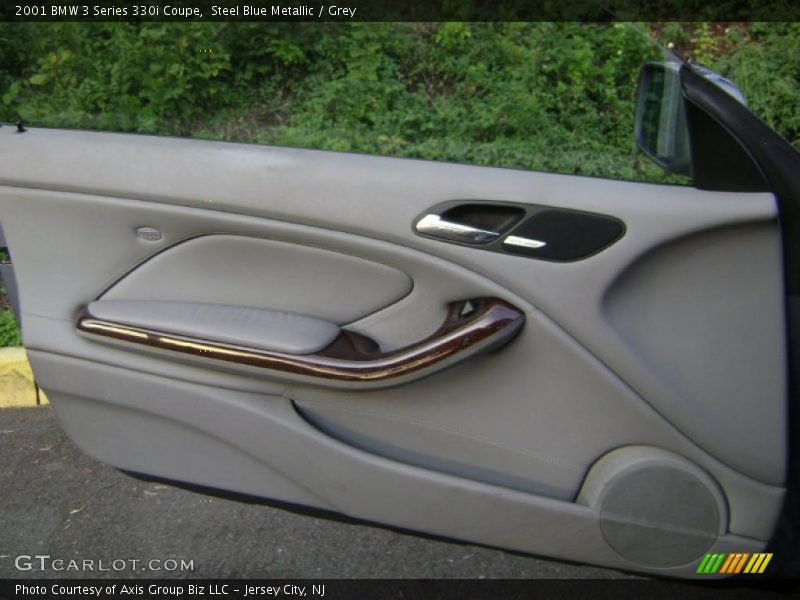 Steel Blue Metallic / Grey 2001 BMW 3 Series 330i Coupe