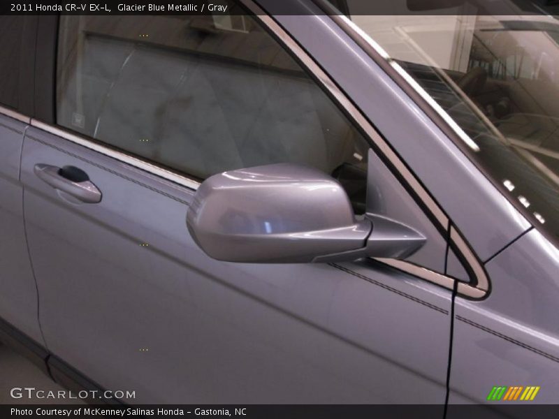 Glacier Blue Metallic / Gray 2011 Honda CR-V EX-L
