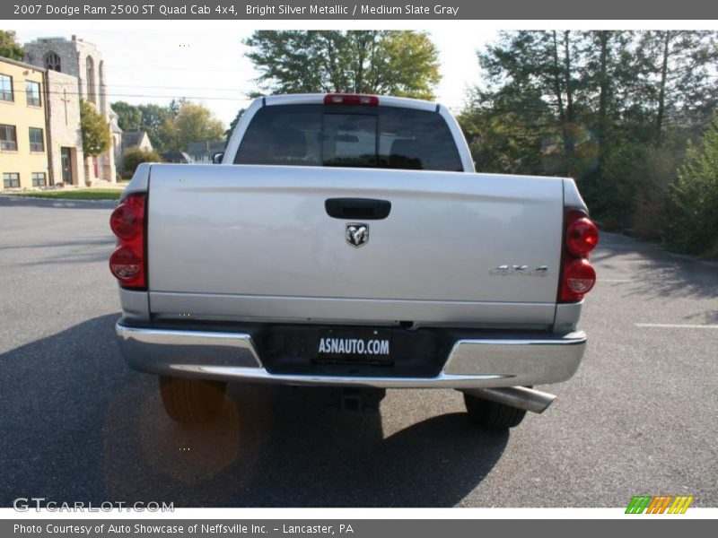 Bright Silver Metallic / Medium Slate Gray 2007 Dodge Ram 2500 ST Quad Cab 4x4