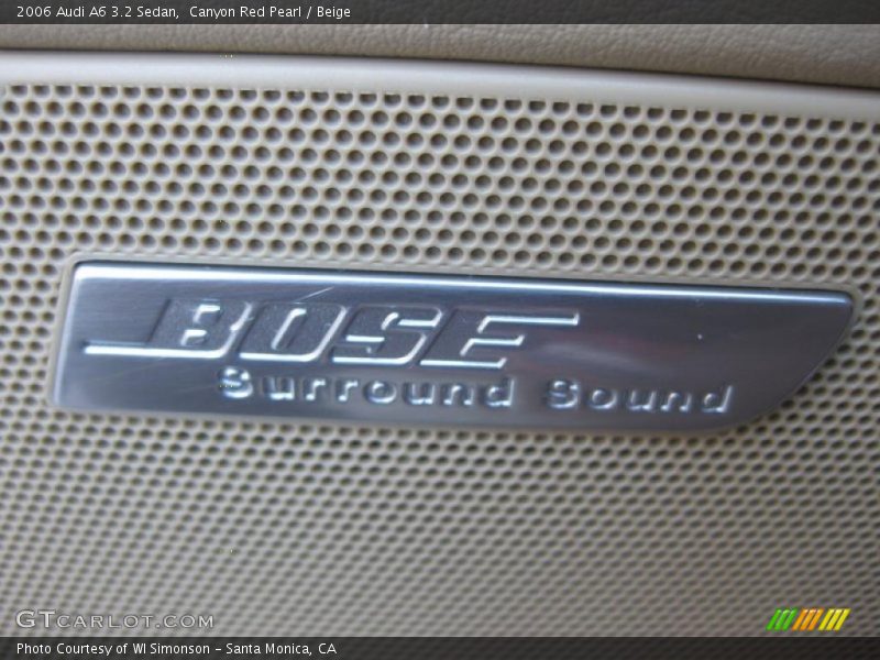 Canyon Red Pearl / Beige 2006 Audi A6 3.2 Sedan