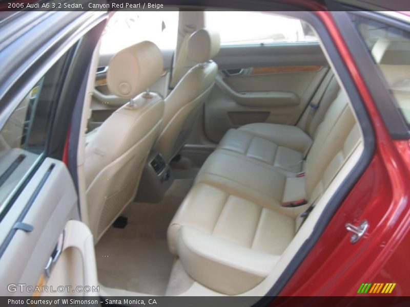 Canyon Red Pearl / Beige 2006 Audi A6 3.2 Sedan