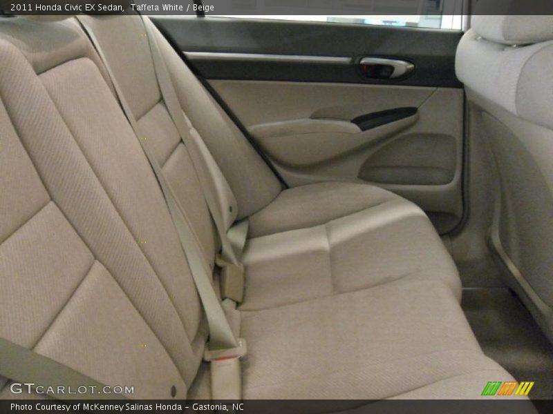 Taffeta White / Beige 2011 Honda Civic EX Sedan
