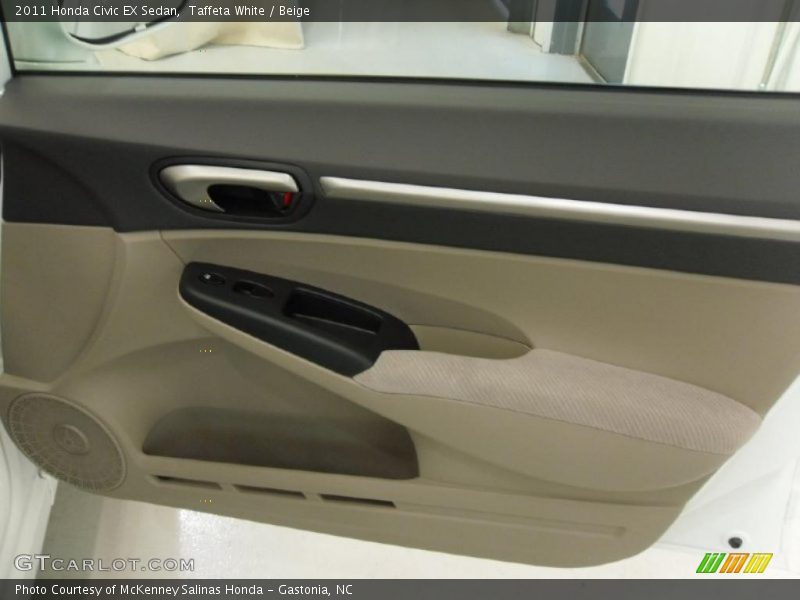Taffeta White / Beige 2011 Honda Civic EX Sedan