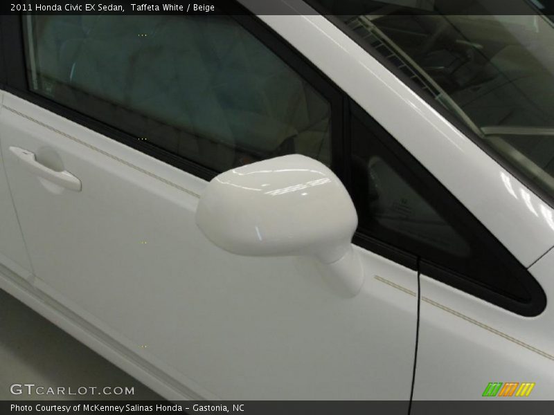 Taffeta White / Beige 2011 Honda Civic EX Sedan