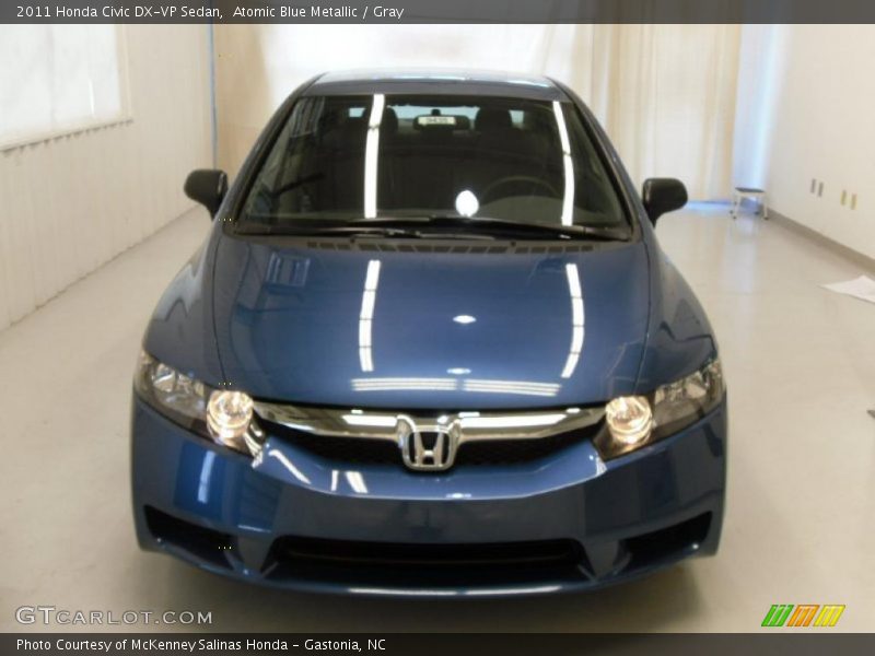 Atomic Blue Metallic / Gray 2011 Honda Civic DX-VP Sedan