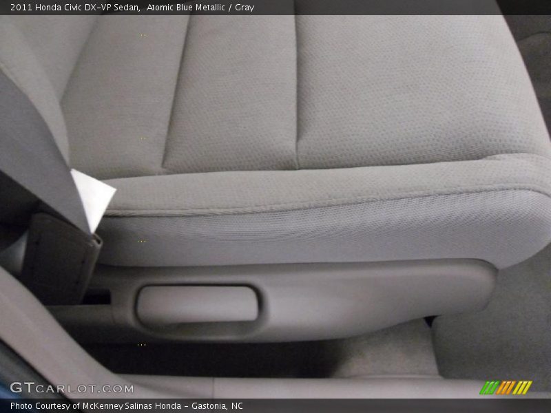 Atomic Blue Metallic / Gray 2011 Honda Civic DX-VP Sedan