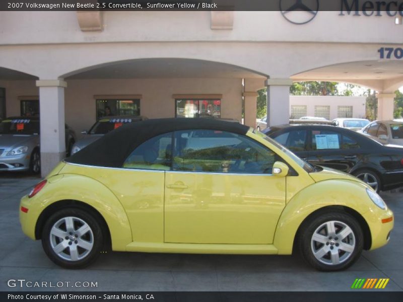Sunflower Yellow / Black 2007 Volkswagen New Beetle 2.5 Convertible