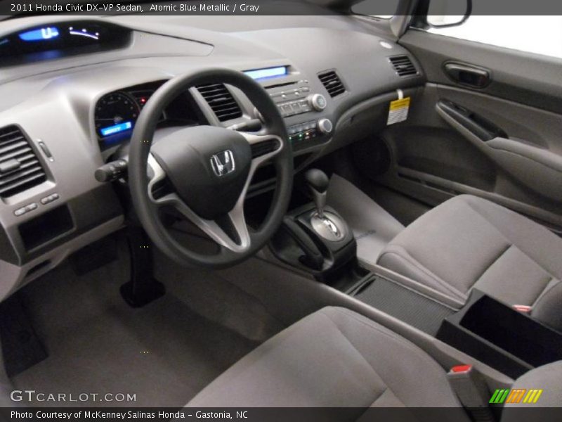  2011 Civic DX-VP Sedan Gray Interior