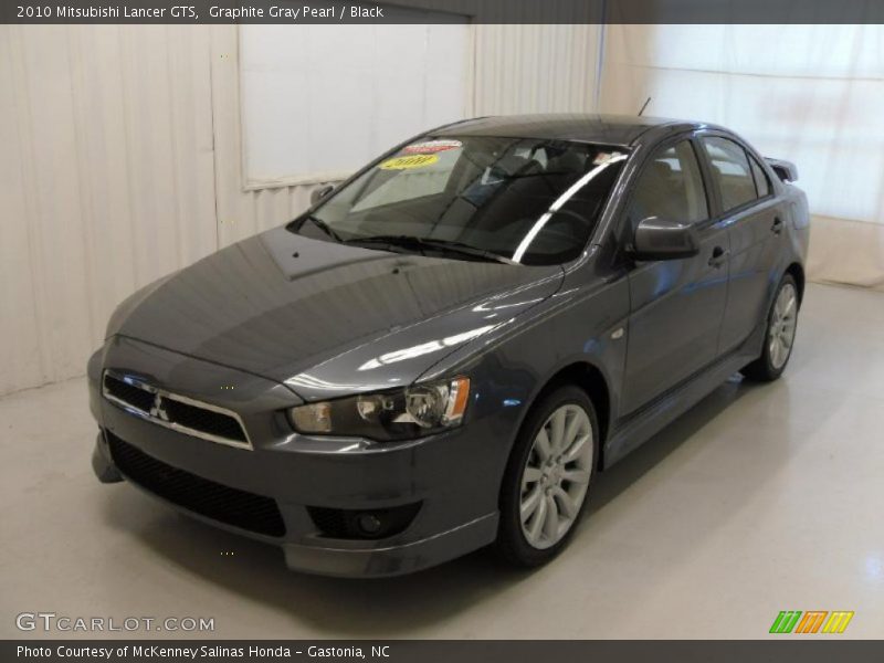 Graphite Gray Pearl / Black 2010 Mitsubishi Lancer GTS