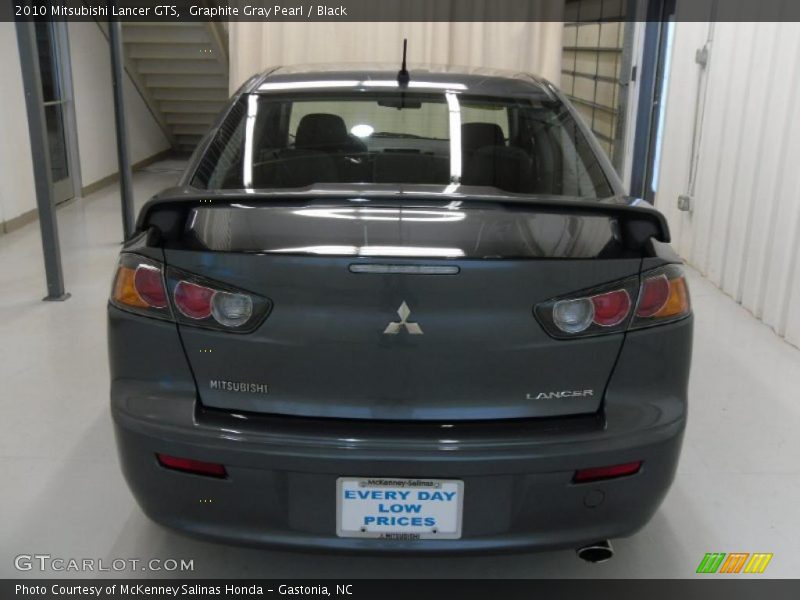 Graphite Gray Pearl / Black 2010 Mitsubishi Lancer GTS