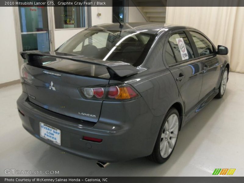 Graphite Gray Pearl / Black 2010 Mitsubishi Lancer GTS